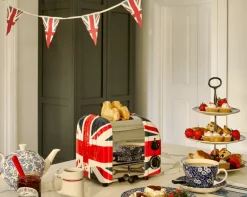Toasters^Dualit Toaster Classic 2 slices, Union Jack WhiteBlueRed