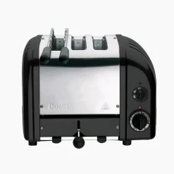 New Dualit Toaster Classic Combi 2+1 slices and toast rack, Matte Black