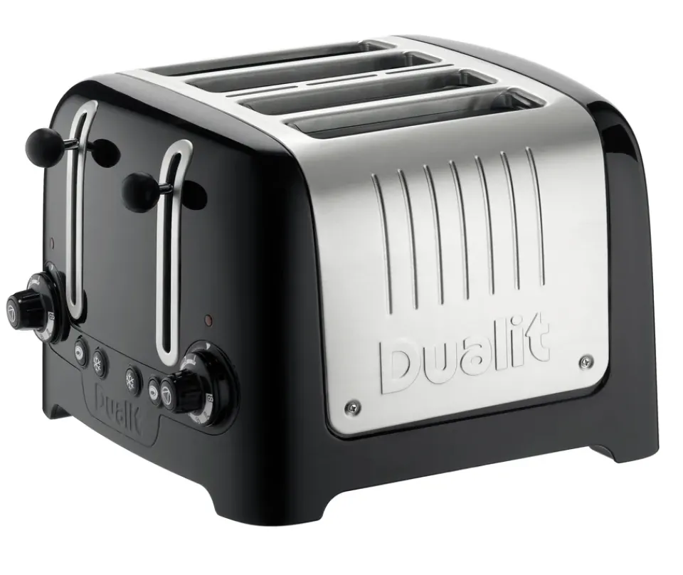 Discount Dualit Toaster Lite 4 Slices, Glossy Black