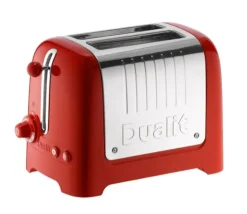 Toasters^Dualit Toaster Lite 2 slices, Glossy bright Red