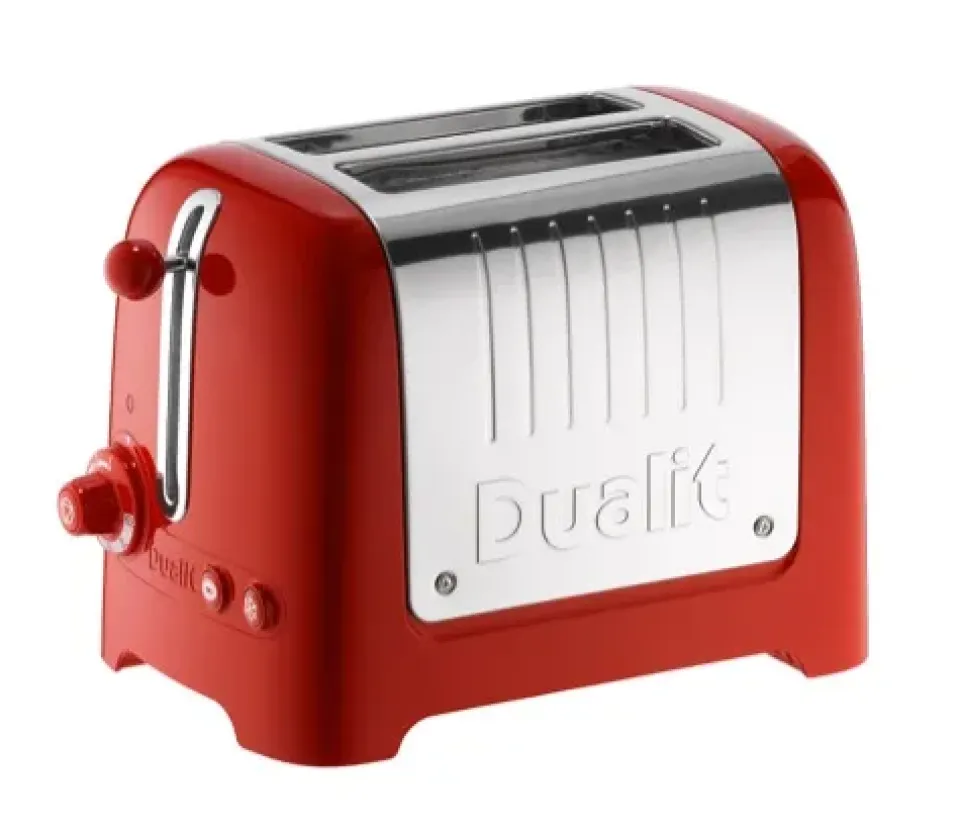 Toasters^Dualit Toaster Lite 2 slices, Glossy bright Red