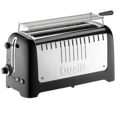 Toasters^Dualit Toaster Lite Long 4 Slices, Glossy Black