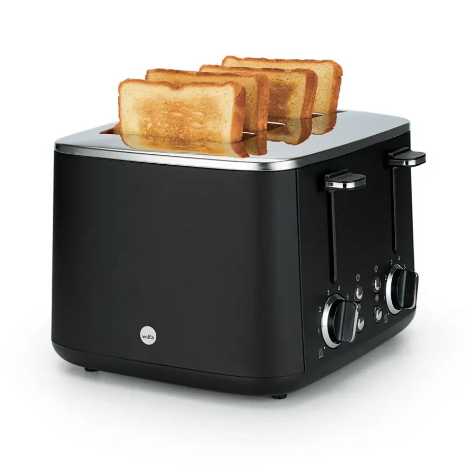 Clearance Wilfa TO4B-1600 family toaster 4 slices, Black