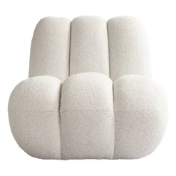 Clearance 101 Copenhagen Toe lounge chair bouclé, Off- White