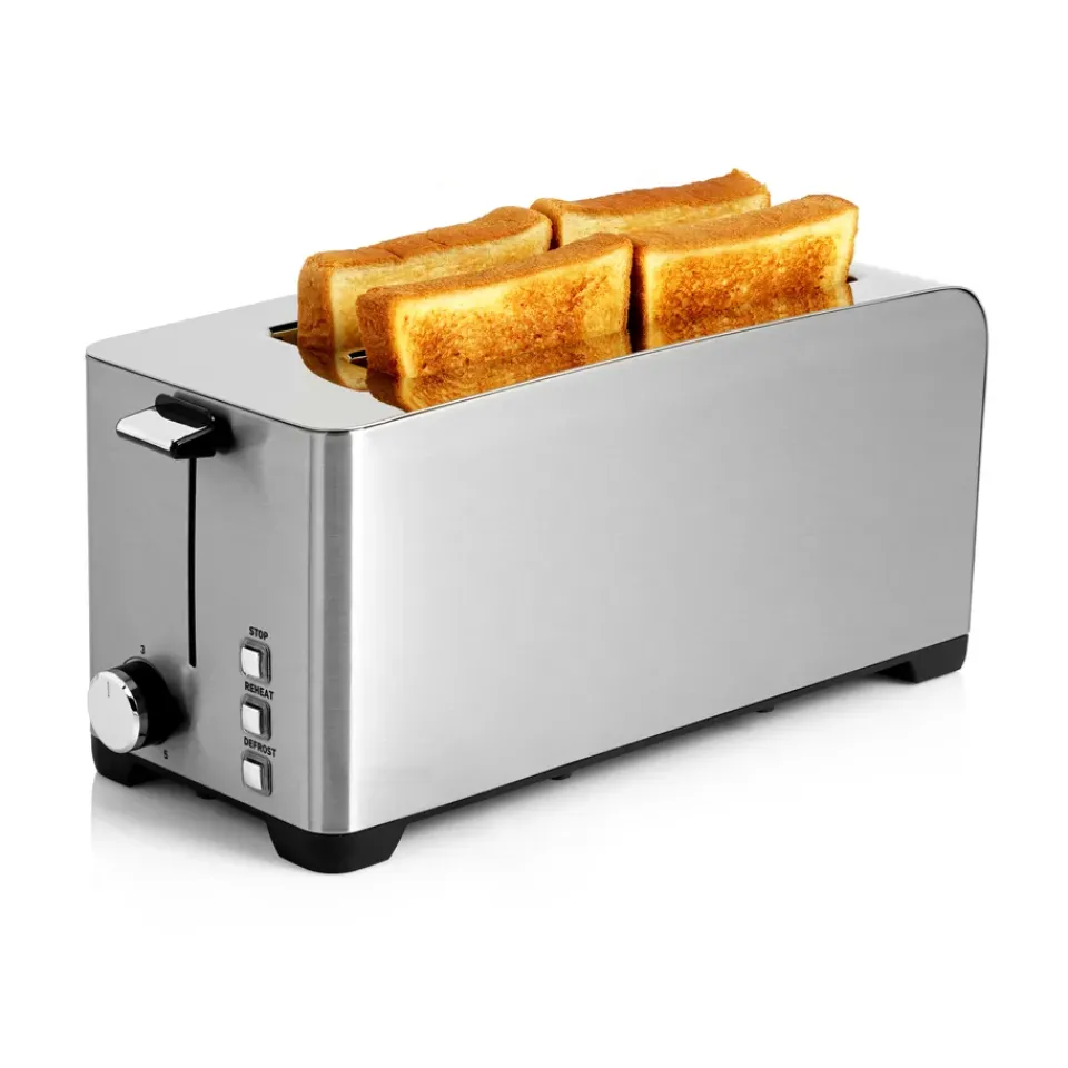 Toasters^Wilfa TOL-1400S brunch toaster 4 slices, Silver Silver-coloured