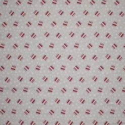 Christmas Fabrics|Fabric By The Metre^Almedahls Tomtenisse oilcloth, Beige