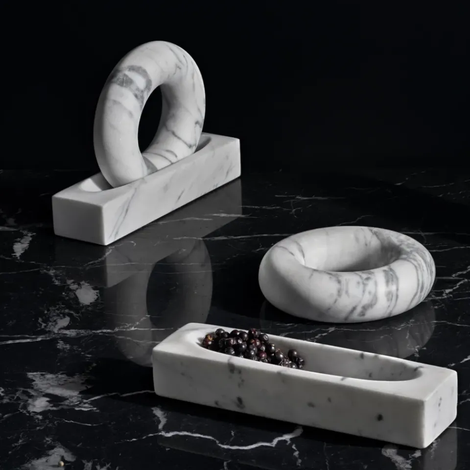 Best Design House Stockholm Tondo mortel, marble White