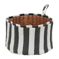 Sale OYOY Toppu bread basket Ø24 cm, Black-white -taupe WhiteBlack
