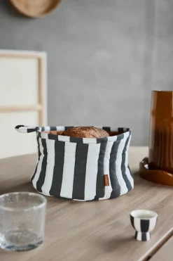 Sale OYOY Toppu bread basket Ø24 cm, Black-white -taupe WhiteBlack