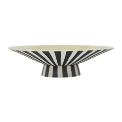 Sale OYOY Toppu centerpiece low Ø39x10,5 cm, Vanilla-black-white WhiteBlack