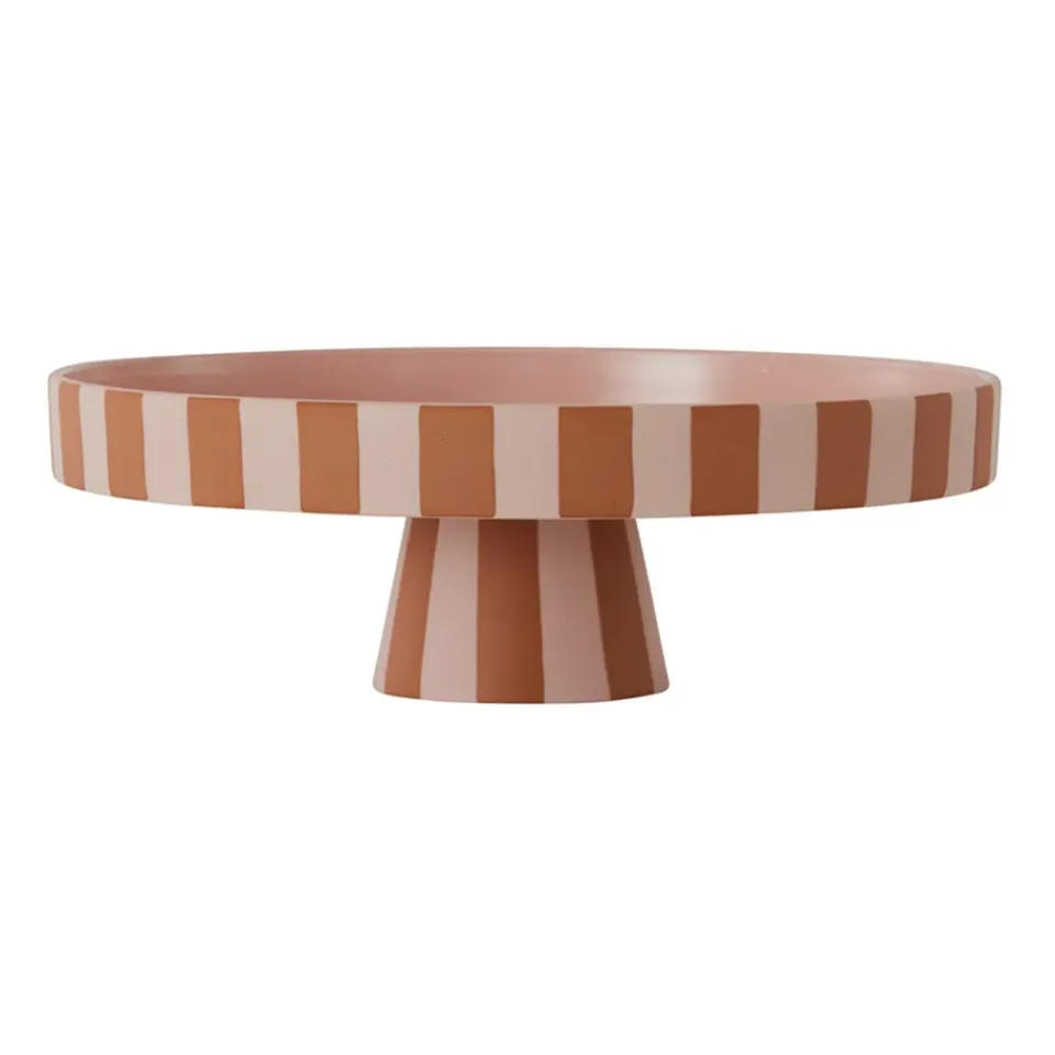 Outlet OYOY Toppu serving plate large Ø27 cm, Caramel-rose OrangePink