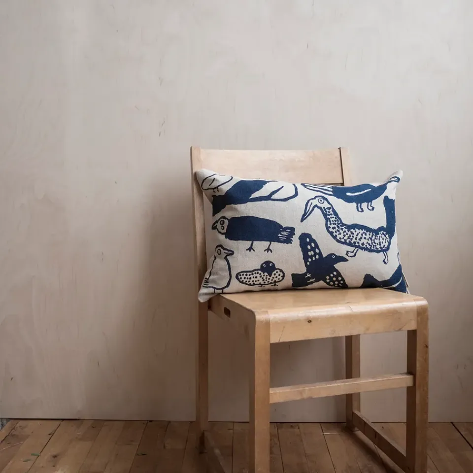Cushion Covers^Fine Little Day Tori cushion cover 38x58 cm, nature- Blue