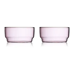 New Lyngby Glas Torino bowl 50 cl 2-pack, Pink