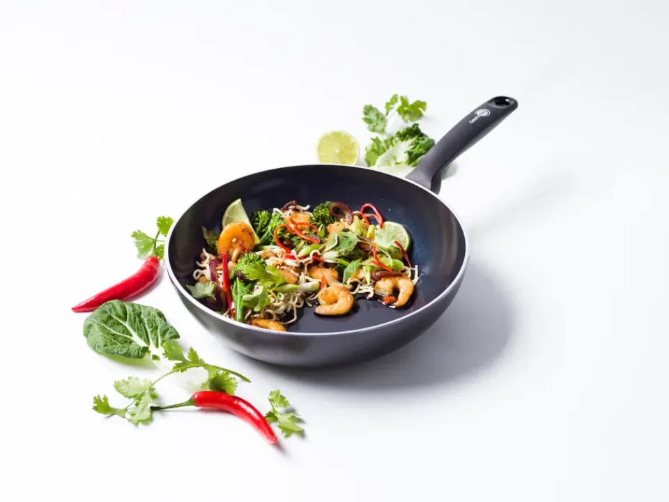 GreenPan Torino wok, 28 cm Black