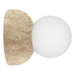 Reading Lamps|Wall Lights^Globen Lighting Torrano wall lamp/ceiling lamp 13 cm, Travertine Beige