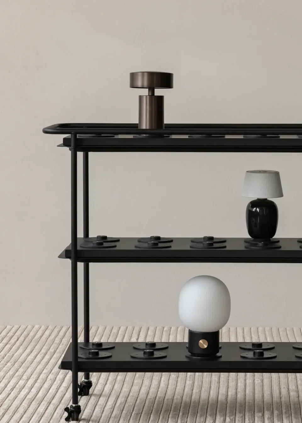 New Audo Copenhagen Torso table lamp portable, Black