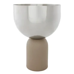 Best AYTM Torus flower pot Ø17 cm, Silver-taupe BeigeSilver-coloured