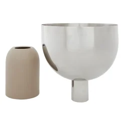 Best AYTM Torus flower pot Ø17 cm, Silver-taupe BeigeSilver-coloured