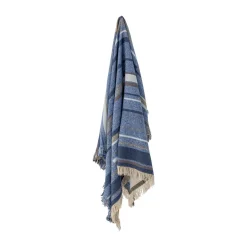 Hot Bloomingville Toscana throw 130x160 cm, Blue