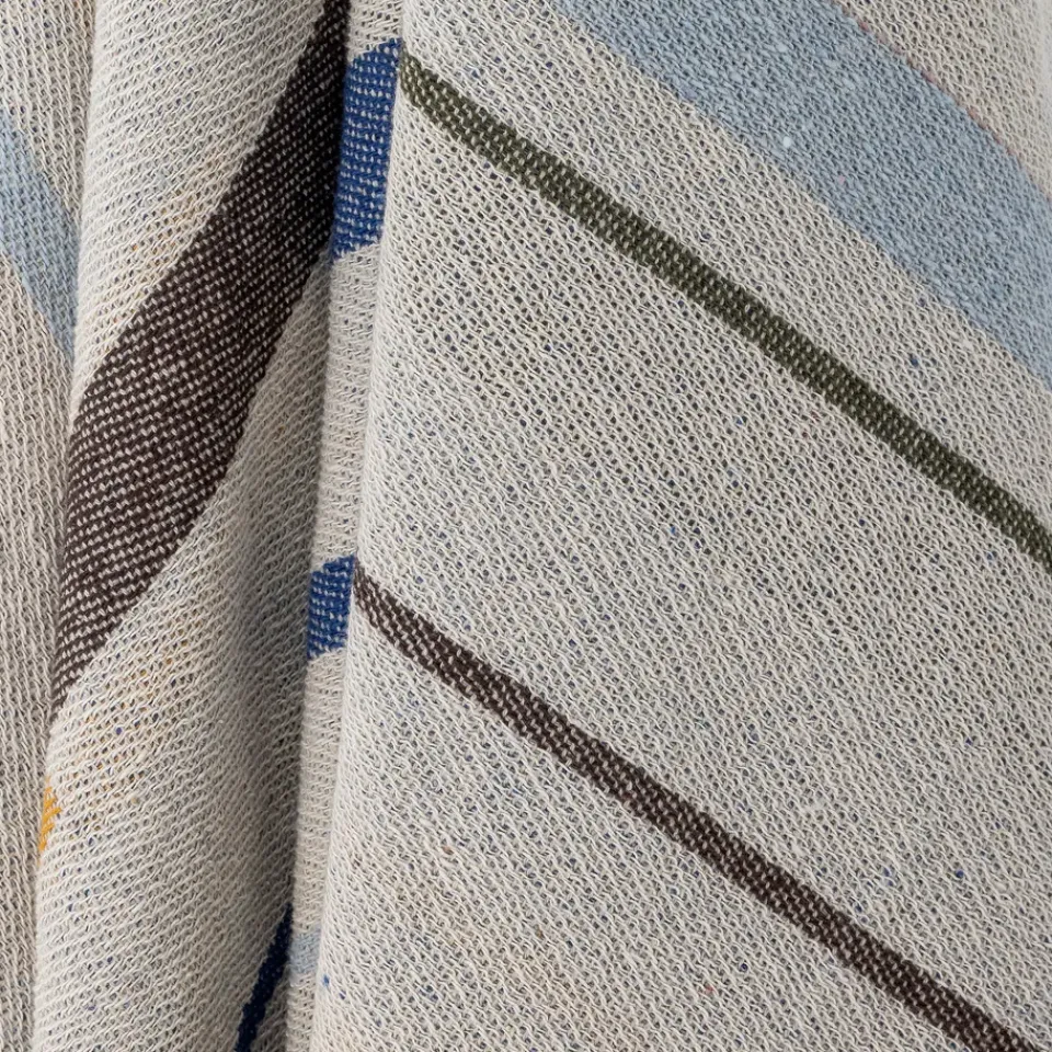 Hot Bloomingville Toscana throw 130x160 cm, Blue