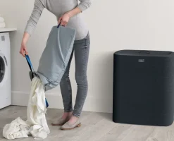 Laundry Baskets^Joseph Joseph Tota Trio laundry basket 90 L, Black