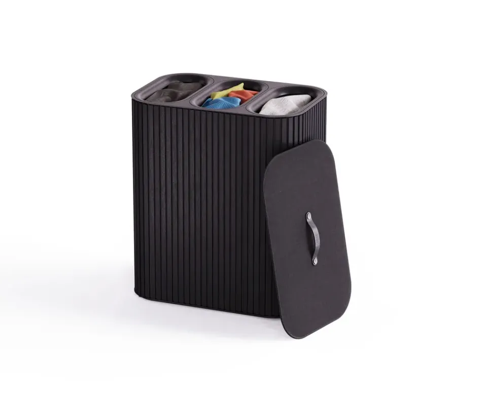 Laundry Baskets^Joseph Joseph Tota Trio Luxe laundry basket 90 L, Black