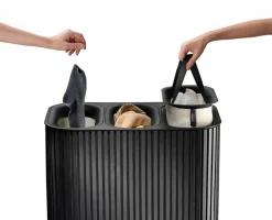 Laundry Baskets^Joseph Joseph Tota Trio Luxe laundry basket 90 L, Black