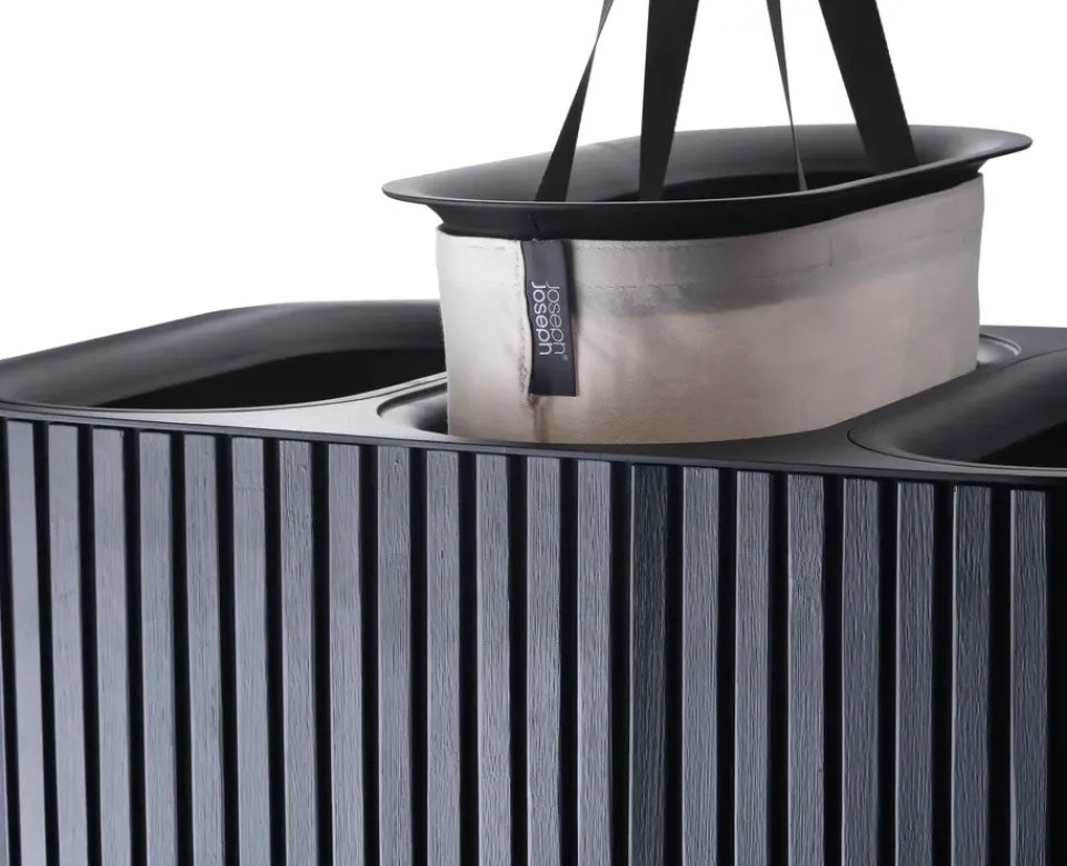 Laundry Baskets^Joseph Joseph Tota Trio Luxe laundry basket 90 L, Black
