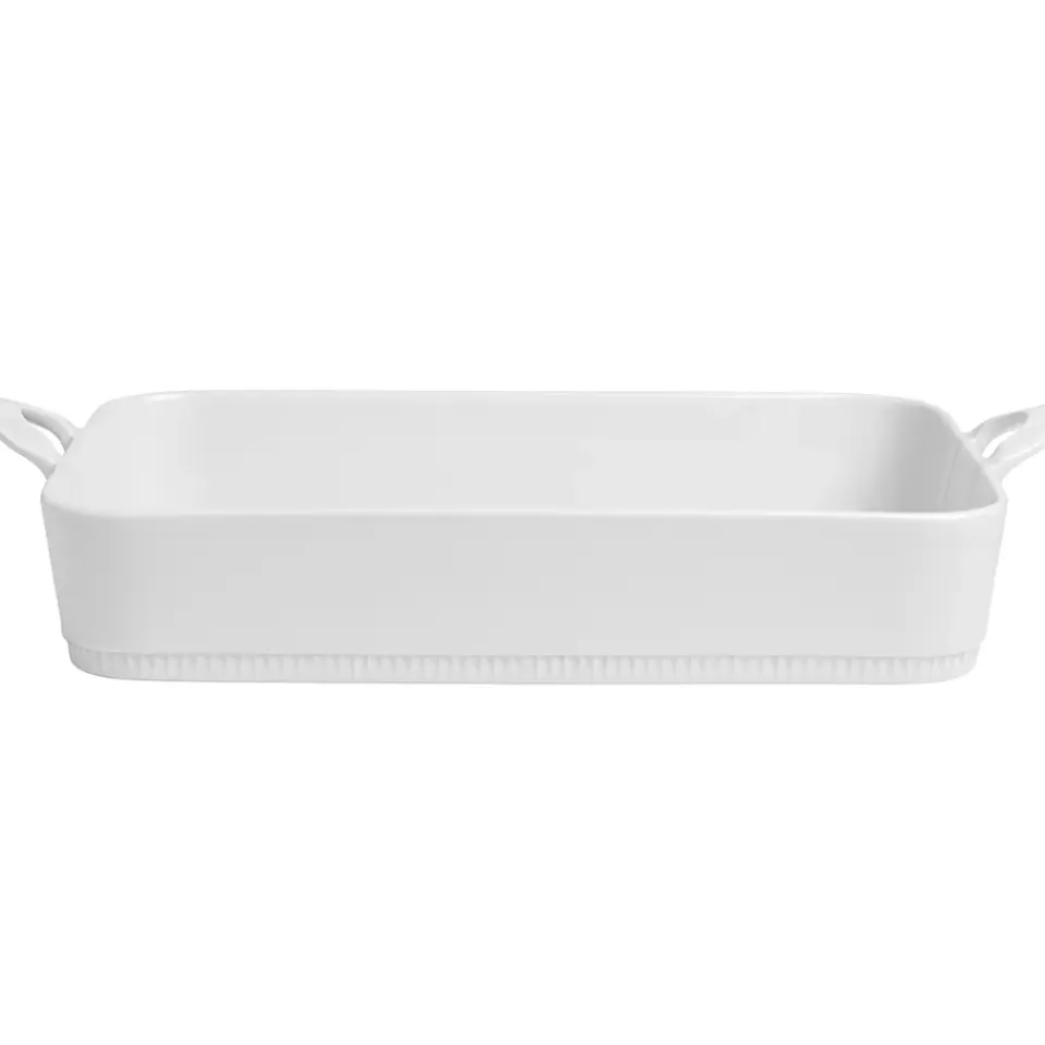 Best Pillivuyt Toulouse lasagne plate with handle, White