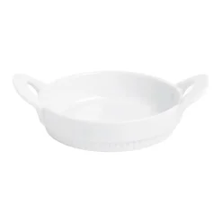 New Pillivuyt Toulouse saucer with handle round, White