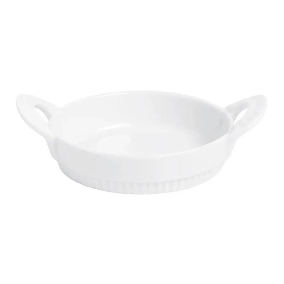 New Pillivuyt Toulouse saucer with handle round, White
