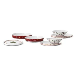 Table Settings & Starter Sets^Villeroy & Boch Toy's Delight La Boule servis 7 pieces, White- Red