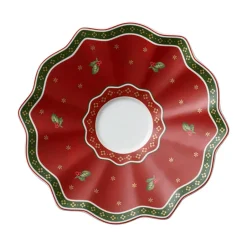 Tea & Coffee Saucers^Villeroy & Boch Toy's Delight saucer to cup Ø19 cm, White-red WhiteRed