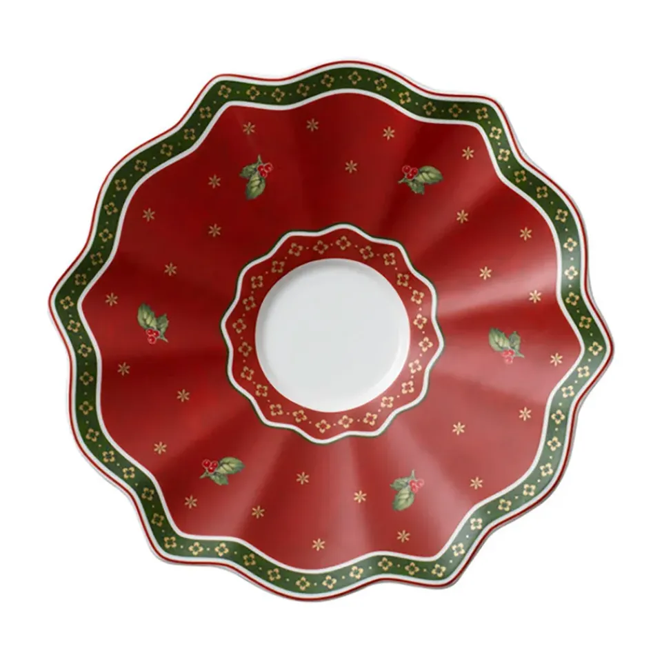 Tea & Coffee Saucers^Villeroy & Boch Toy's Delight saucer to cup Ø19 cm, White-red WhiteRed