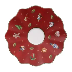Tea & Coffee Saucers^Villeroy & Boch Toy's Delight saucer to espresso cup Ø13 cm, White-red WhiteRed
