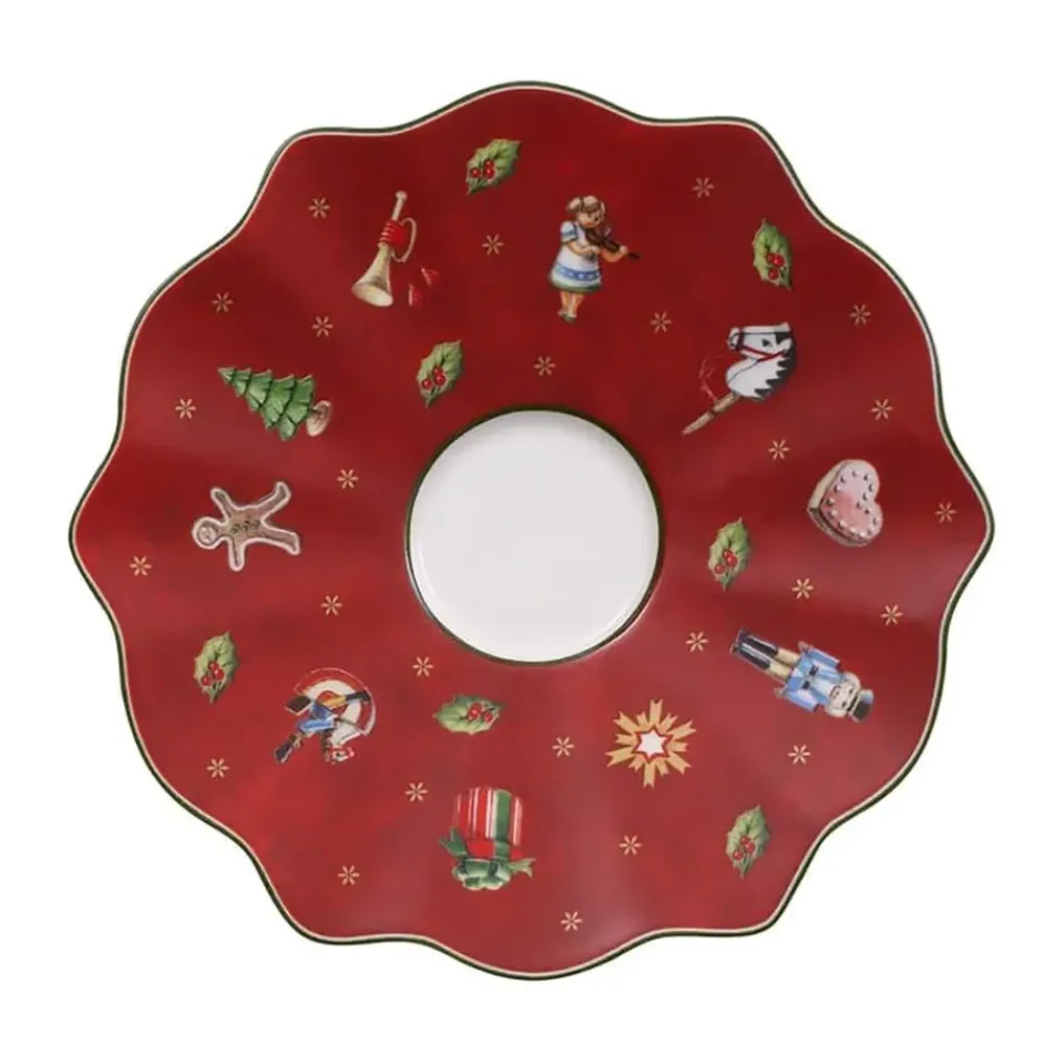 Tea & Coffee Saucers^Villeroy & Boch Toy's Delight saucer to espresso cup Ø13 cm, White-red WhiteRed