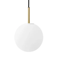 Clearance Audo Copenhagen TR ceiling lamp brass, matte opal glass Gold-colouredWhite