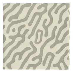 Sale Scandi Essentials Trace napkins 33x33 cm 20 pack, taupe-sand Beige