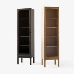 Display & Glass Cabinets|Display & Glass Cabinets^&Tradition Trace SC87 display cabinet 50x192x40 cm, Natural oak Brown