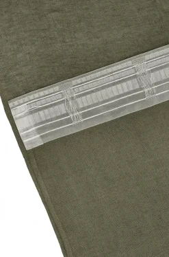 Curtains^Scandi Living Tranquility curtain with multiband 139x250 cm, Forest Green