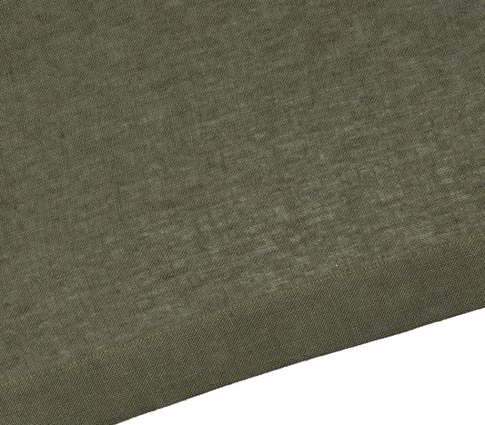 Curtains^Scandi Living Tranquility curtain with multiband 139x250 cm, Forest Green