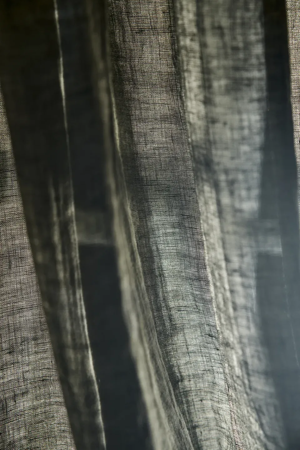 Curtains^Scandi Living Tranquility curtain with multiband 139x250 cm, Forest Green