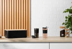 Thermal Flasks & Travel Mugs^Bodum Travel mug 35 cl, Gun metal GreyBrown