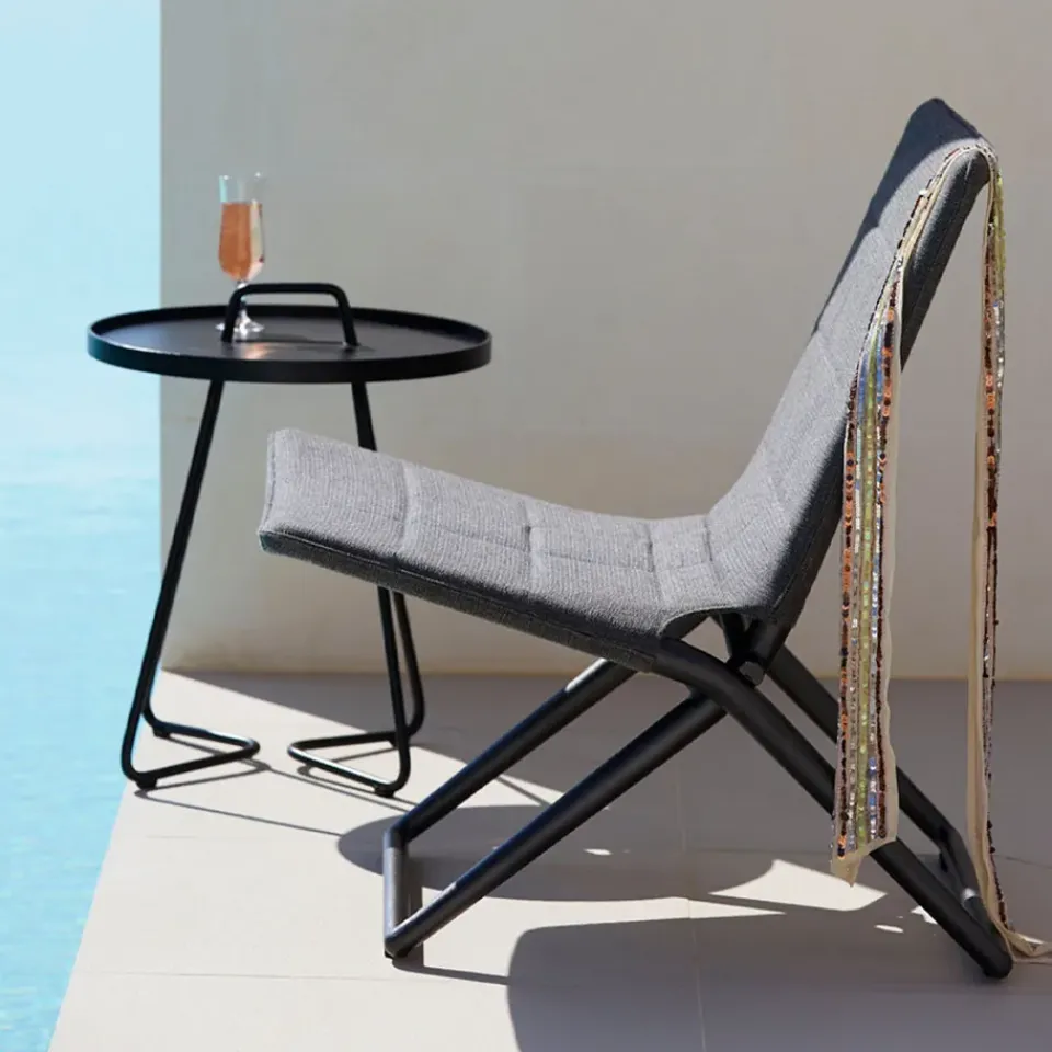 Outdoor Lounge Furniture^Cane-line Traveller folding chair, Airtouch Grey