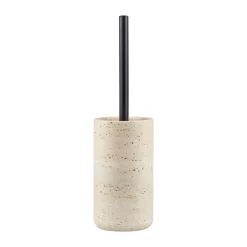 Toilet Brushes^Mette Ditmer Travertine toilet brush 36 cm, Linen Beige
