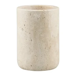 New Mette Ditmer Travertine toothbrush holder 10 cm, Linen Beige