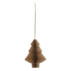 Clearance Scandi Living Tree baubles 4-pack, Natural Beige
