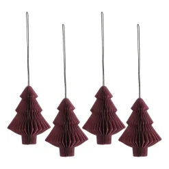 Online Scandi Living Tree baubles 4-pack, Red