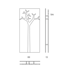 Online Swedese Tree Rock wall hanger, Oak clear lacquer Beige
