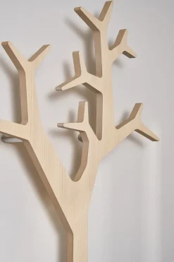 Clothes Racks, Coat Stands & Hangers|Clothes Racks, Coat Stands & Hangers^Swedese Tree wall wall-mounted coat rack Special Edition 194 cm, White pigmented pine Brown